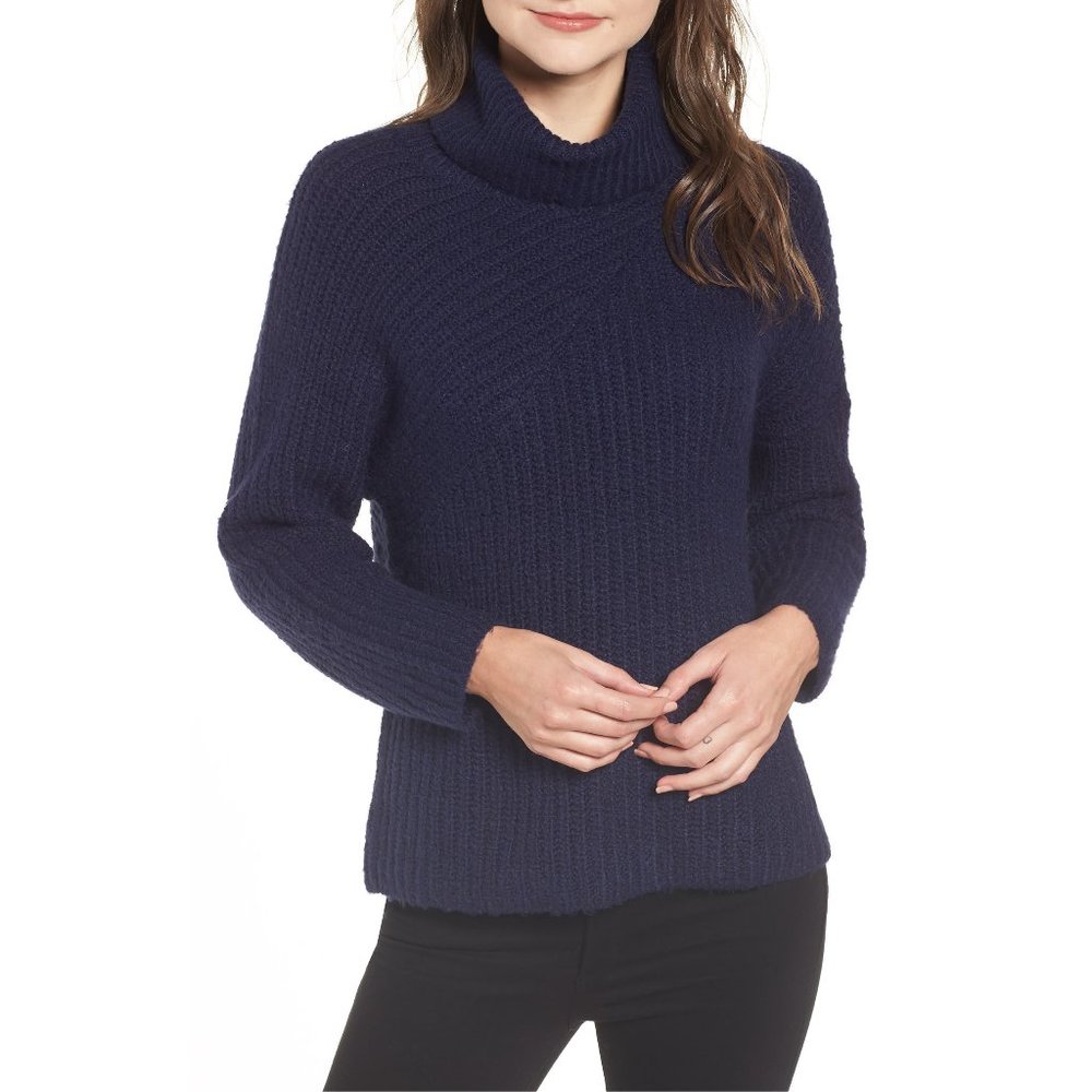 NWT Nordstrom Chelsea28 Womens Size XL or XXL Chunky Turtleneck Sweater NEW